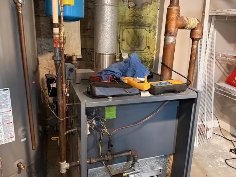 Furnace and water heater installed and serviced by Logan Mechanical